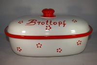 (Bild für) Brottopf 30 cm Retro Rot