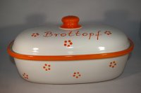 Brottopf 30 cm retro orange