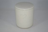 (Bild für) Tierfutterdose Herz Hund keramik sahara