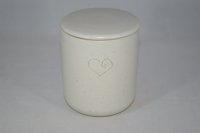 (Bild für) Katzen leckerli dose herz katze keramik sahara