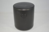 (Bild für) Tierfutterdose Herz Hund schwarz matt