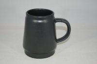 (Bild für) 0,5 Liter Bierkrug schwarz matt