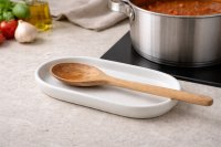 Kochloeffelablage weiss matt (Bild für) Kochloeffelablage weiss matt