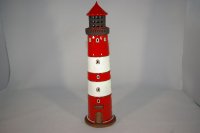 BBV Amrum Leuchtturm Modell 20,5cm Teelichthalter Keramik Leuchtturmmodell 