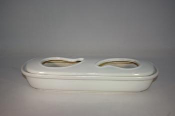 Keramik Wassserverdunster Heizung & Ofen weiss glänzend