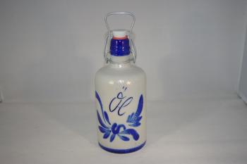 Öl Flasche grau blau 500 ml