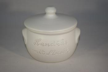 Handkäs mit Musik Topf 500 ml weiss matt