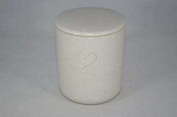 Tierfutterdose Herz Hund keramik sahara