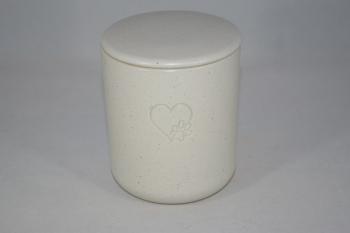 Tierfutterdose Herz Pfote sahara