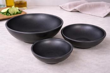 Nordic Bowl SET schwarz matt