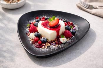 Dessertteller schwarz matt