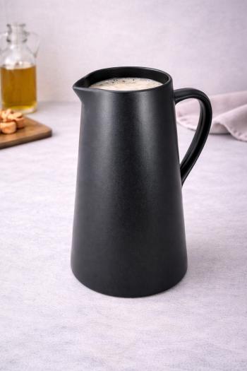 Bierkanne 2 Liter schwarz matt