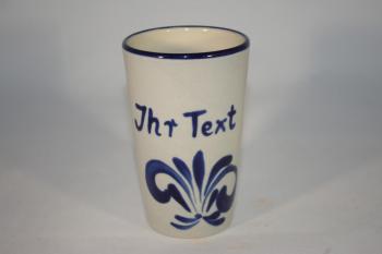 0,25 l Becher gr blau mit Firmenname & Name extra