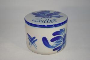 Butterkühler blau grau Salzglasur - Keramik Seifert - Ronny Seifert