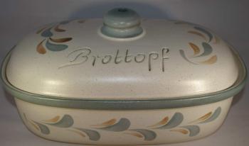 Brottopf 30 cm Schilf oval
